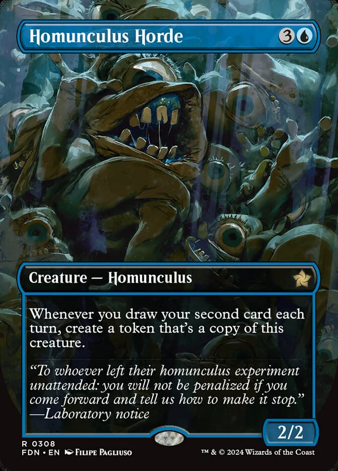 Homunculus Horde - [Foil, Borderless] Foundations (FDN)