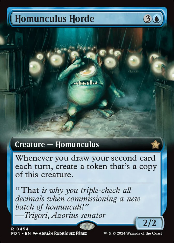 Homunculus Horde - [Foil, Extended Art] Foundations (FDN)