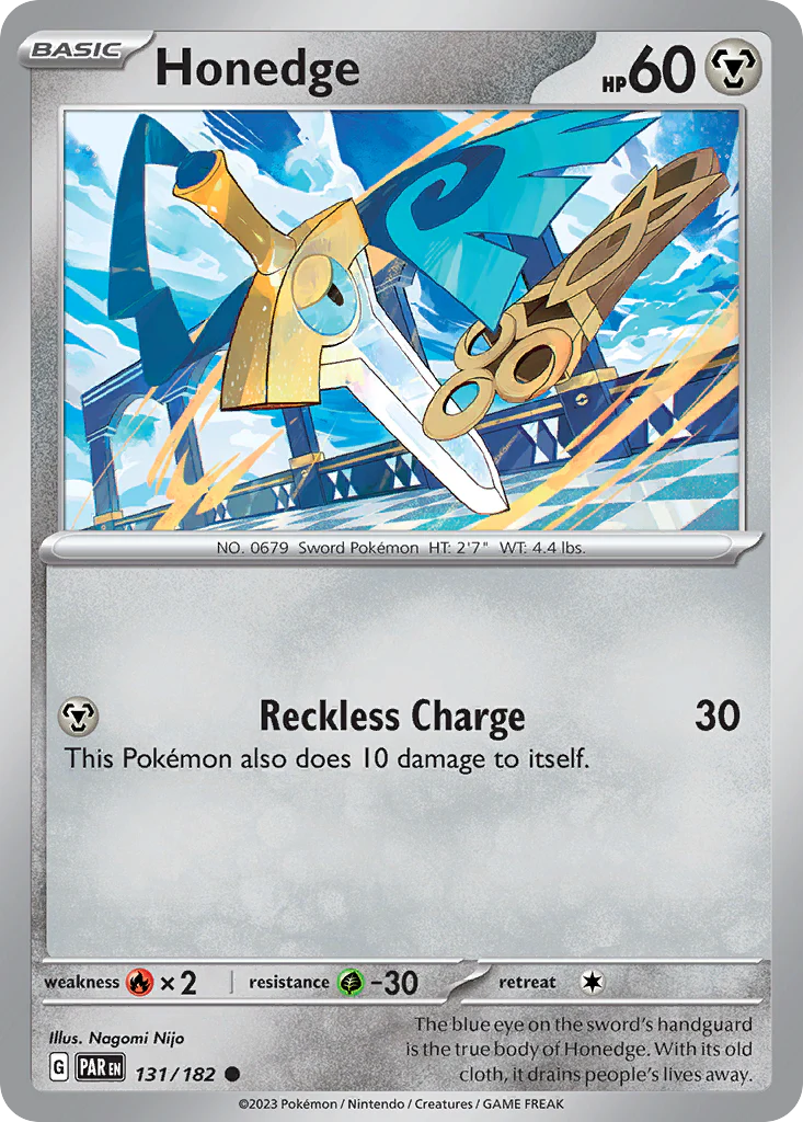 Honedge (131/182) - [Reverse Holo] Paradox Rift (PAR)