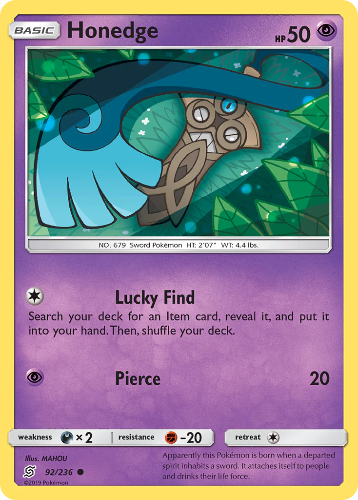 Honedge (92/236) - [Reverse Holo] Unified Minds (UNM)