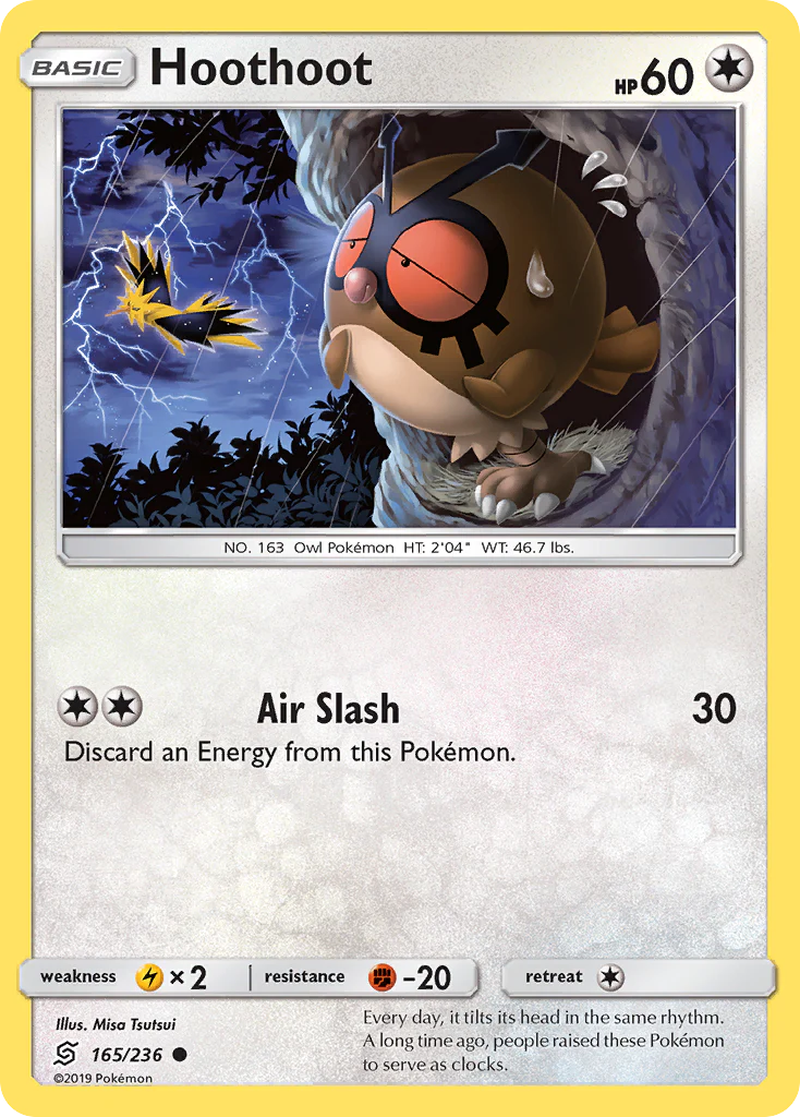 Hoothoot (165/236) - [Reverse Holo] Unified Minds (UNM)