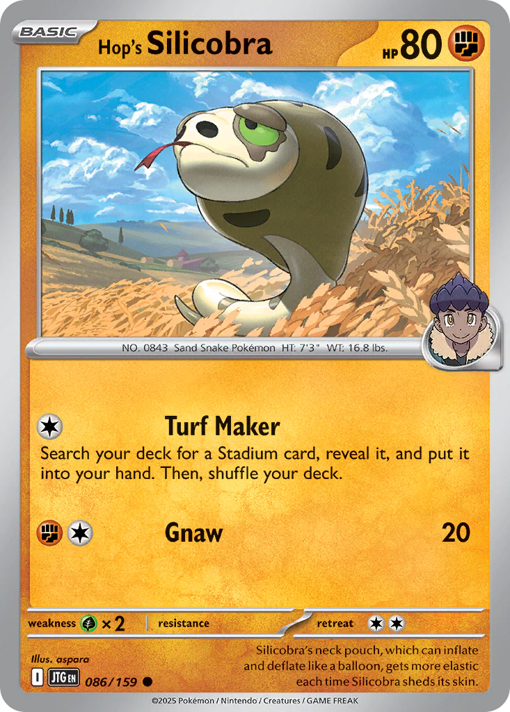 Hop's Silicobra (86/159) - [Reverse Holo] Journey Together (JTG)