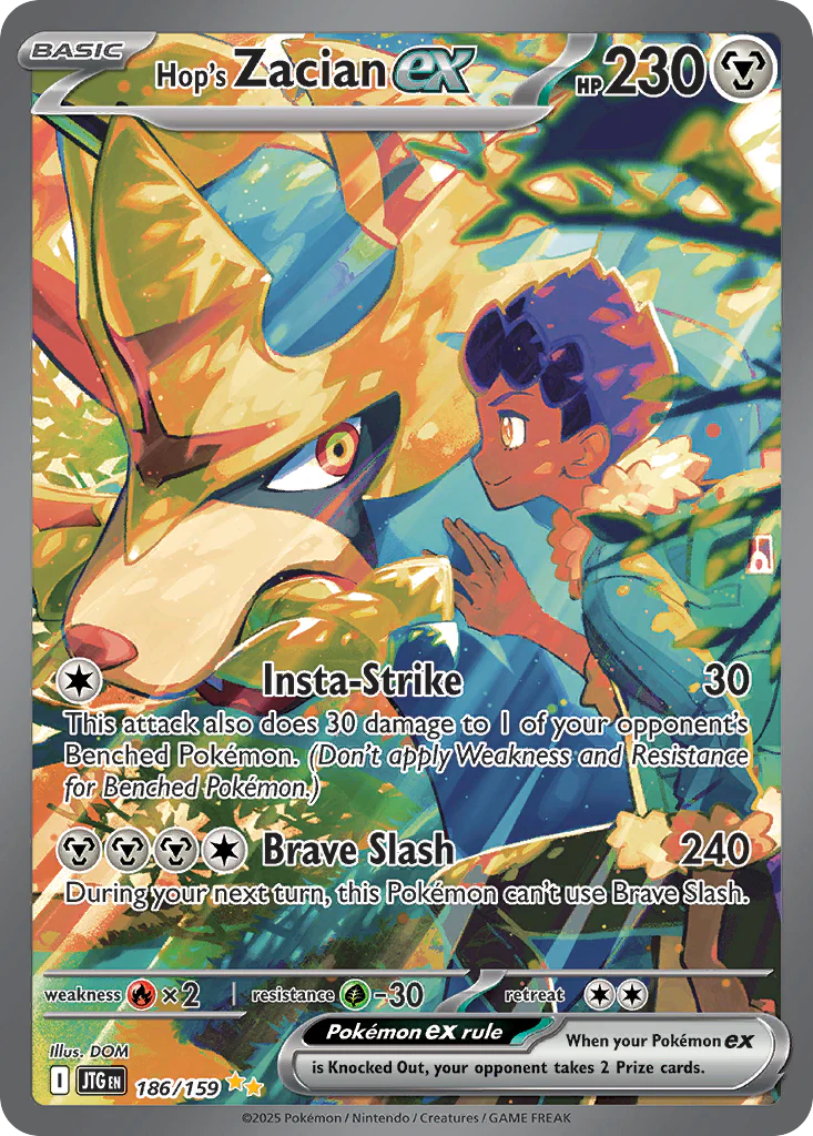 Hop's Zacian ex (186/159) - [Special Illustration Rare] Journey Together (JTG)