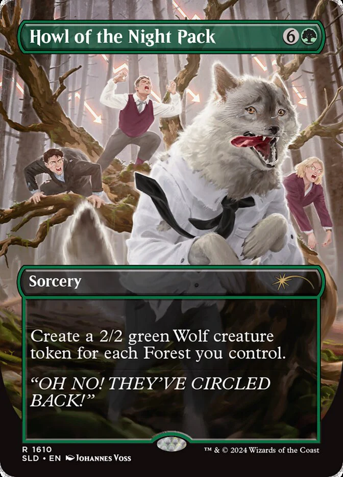Howl of the Night Pack (1610) - [Foil, Borderless] Secret Lair Drop (SLD)