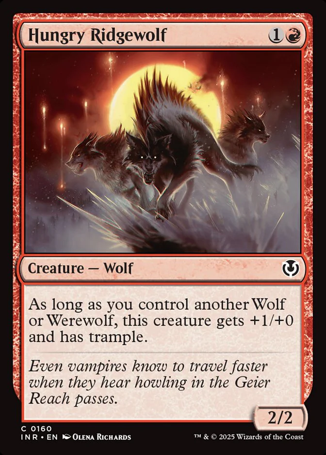 Hungry Ridgewolf - [Foil] Innistrad Remastered (INR)