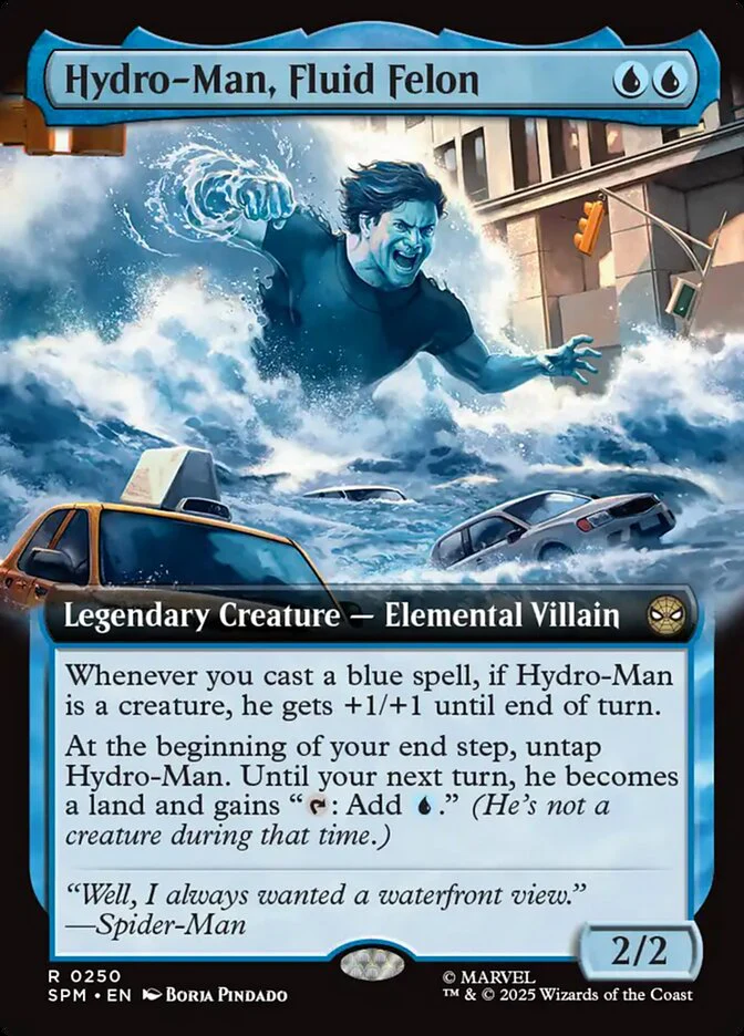 Hydro-Man, Fluid Felon (250) - [Extended Art] Marvel's Spider-Man (SPM)