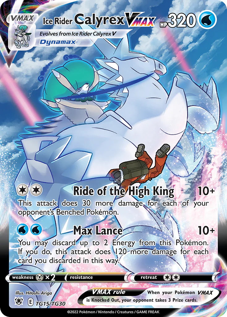 Ice Rider Calyrex VMAX (TG15/30) - [Gallery Holo] Astral Radiance Trainer Gallery (ASR:TG)