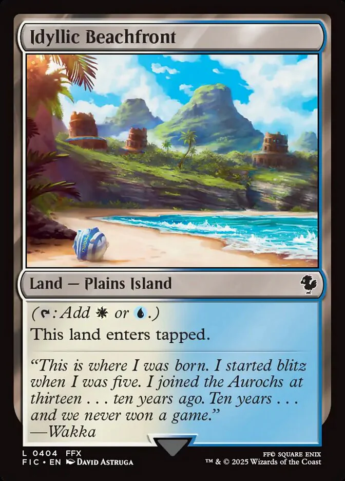 Idyllic Beachfront (404) - [Surge Foil] Final Fantasy Commander (FIC)
