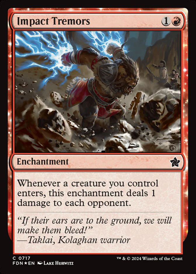 Impact Tremors - [Foil] Foundations (FDN)