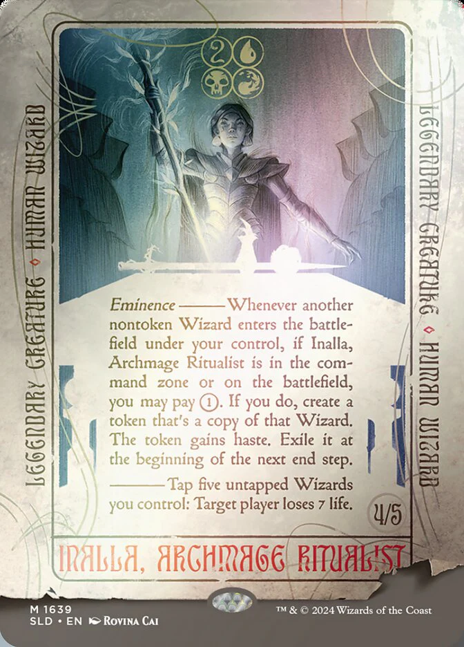Inalla, Archmage Ritualist (1639‚òÖ) - [Foil, Borderless] Secret Lair Drop (SLD)