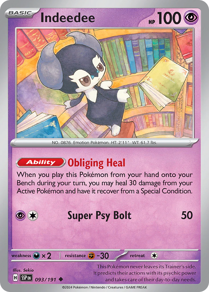Indeedee (93/191) - Surging Sparks (SSP)