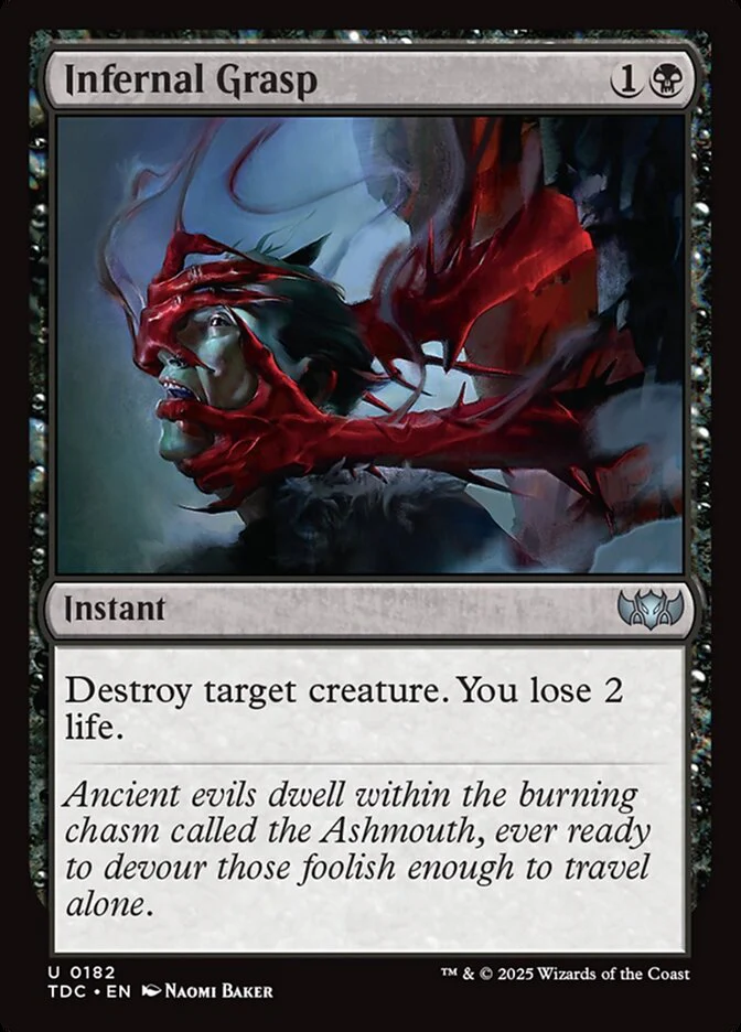 Infernal Grasp - Tarkir: Dragonstorm Commander (TDC)