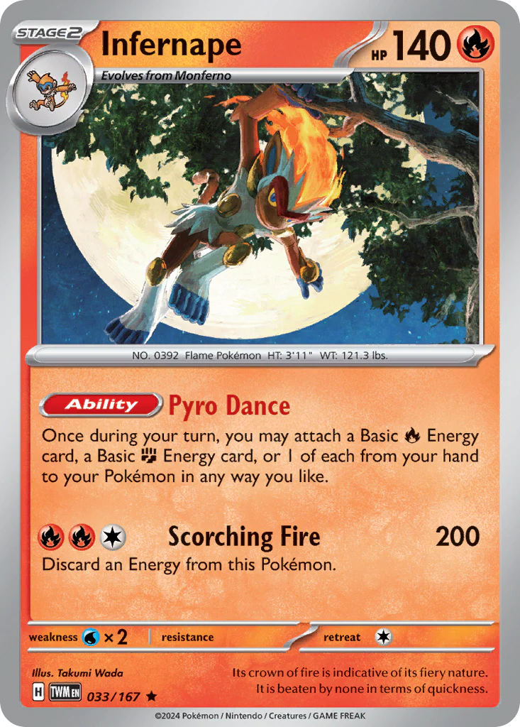 Infernape (33/167) - [Reverse Holo] Twilight Masquerade (TWM)