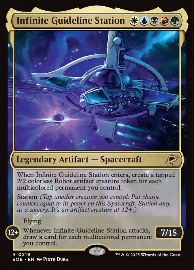 Infinite Guideline Station (219) - [Foil] Edge of Eternities (EOE)