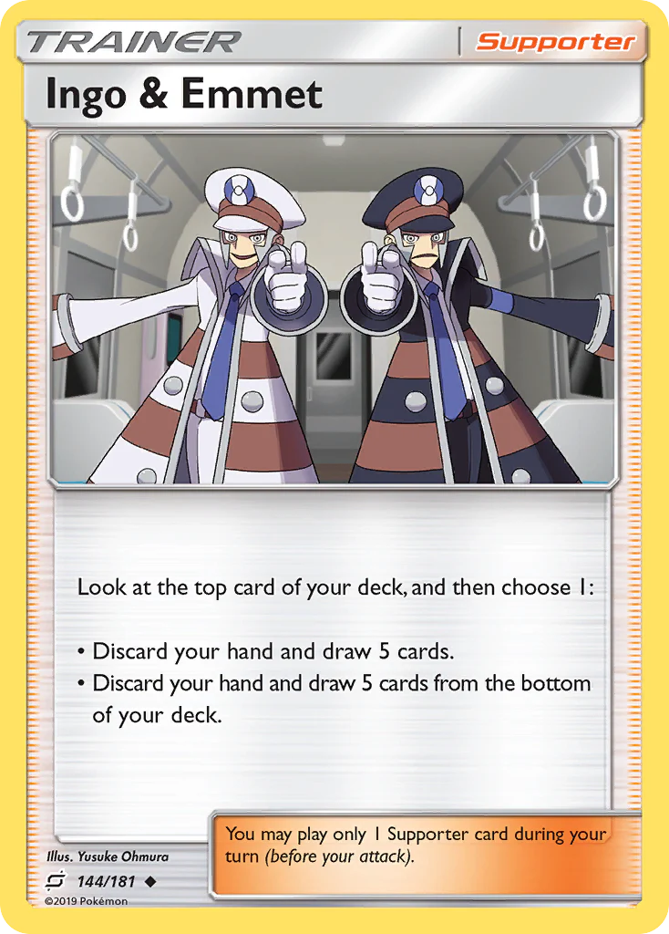 Ingo & Emmet (144/181) - [Reverse Holo] Team Up (TEU)