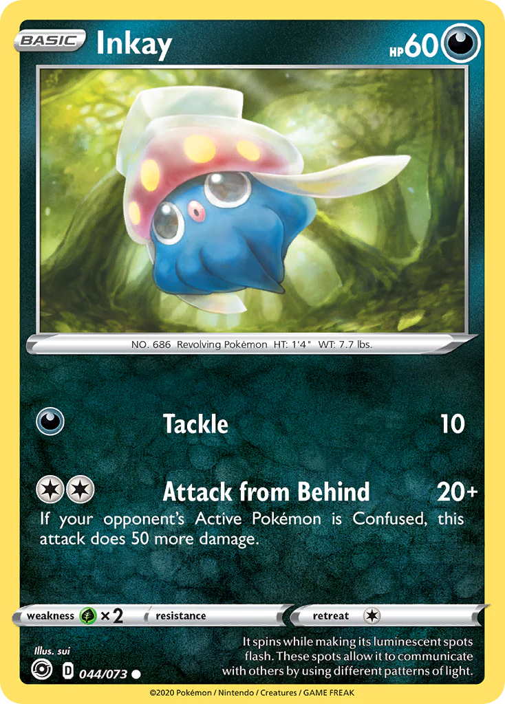 Inkay (44/73) - [Reverse Holo] Champion's Path (CPA)