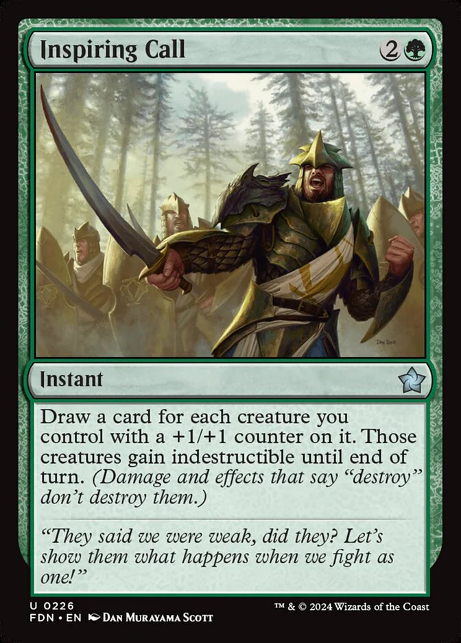 Inspiring Call - [Foil] Foundations (FDN)
