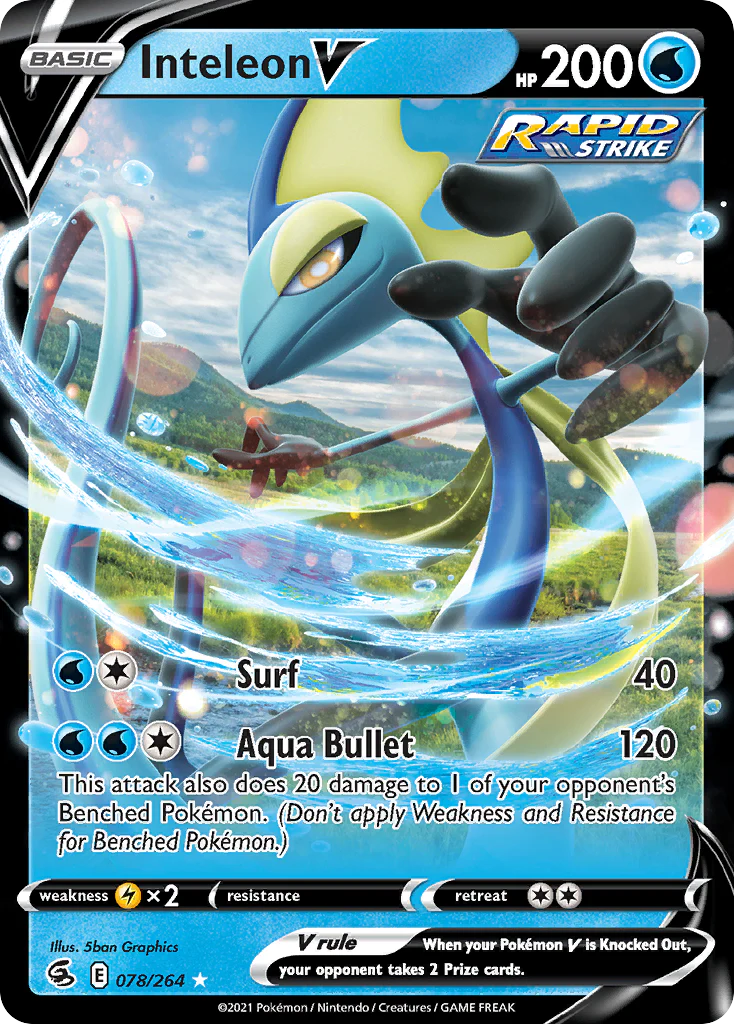 Inteleon V (78/264) - [Holo Foil] Fusion Strike (FST)