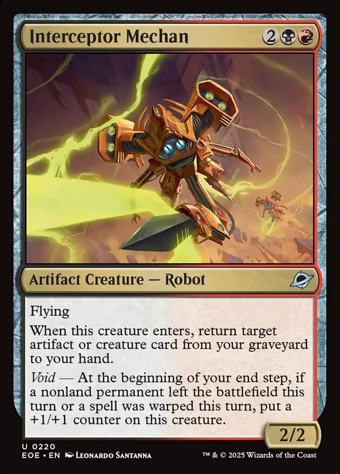 Interceptor Mechan (220) - [Foil] Edge of Eternities (EOE)