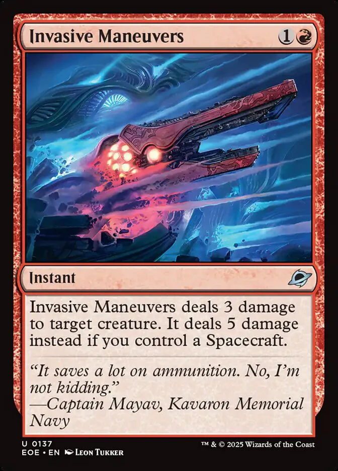 Invasive Maneuvers (137) - [Foil] Edge of Eternities (EOE)
