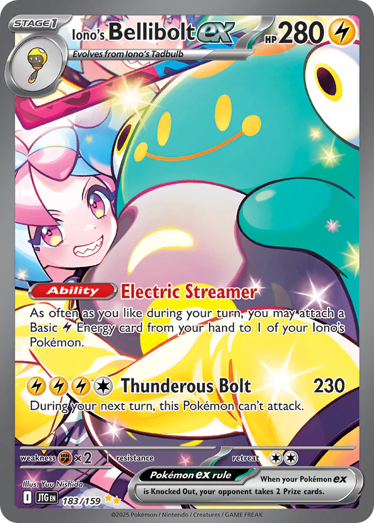 Iono's Bellibolt ex (183/159) - [Special Illustration Rare] Journey Together (JTG)