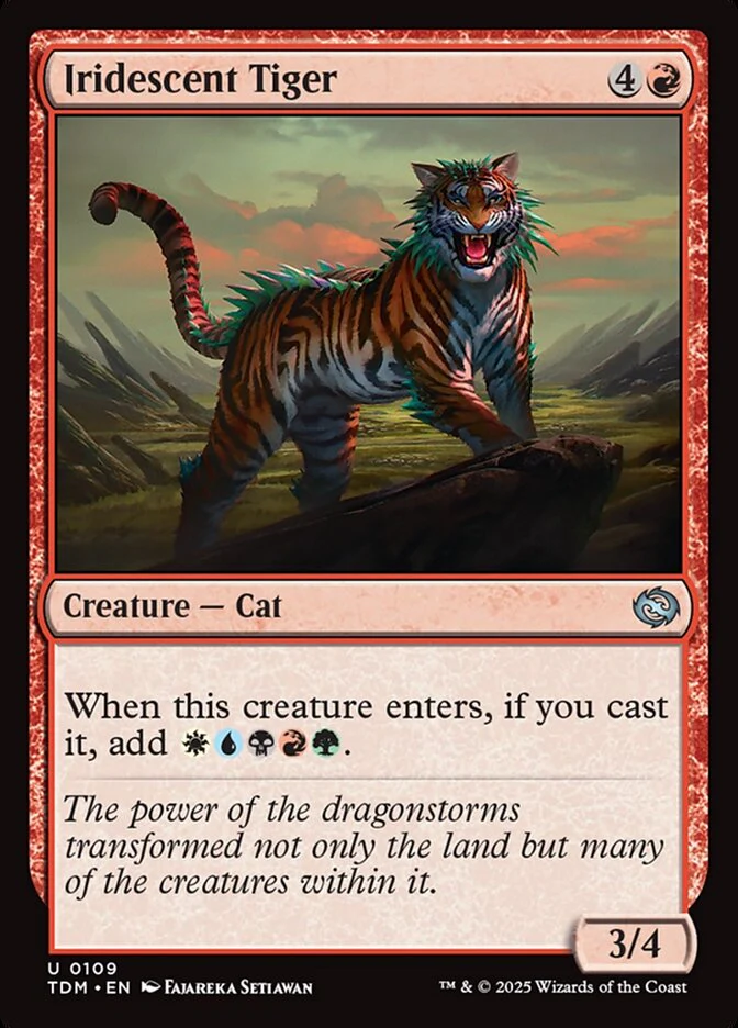 Iridescent Tiger (109) - Tarkir: Dragonstorm (TDM)