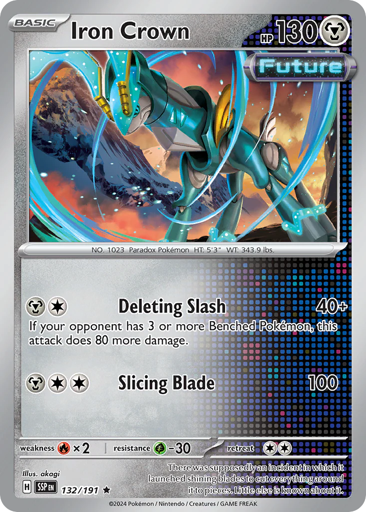 Iron Crown (132/191) - [Reverse Holo] Surging Sparks (SSP)