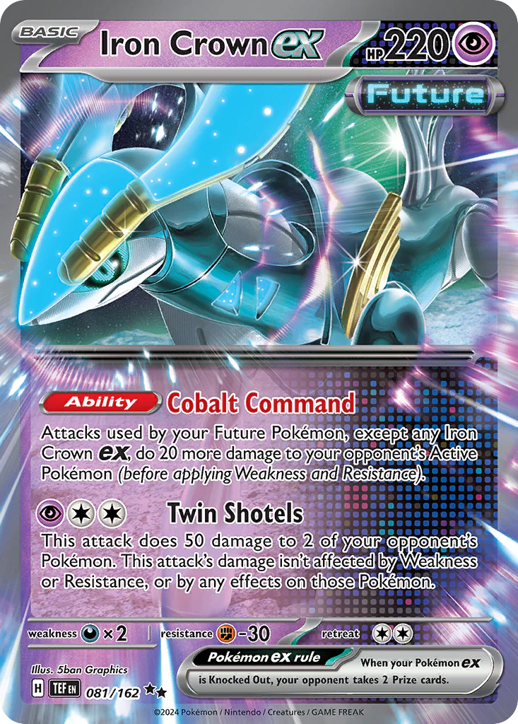 Iron Crown ex (81/162) - [Holo Foil] Temporal Forces (TEF)