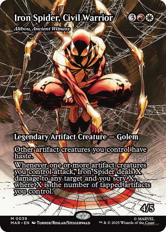 Iron Spider, Civil Warrior - Alibou, Ancient Witness (39) - [Borderless] Marvel Universe (MAR)