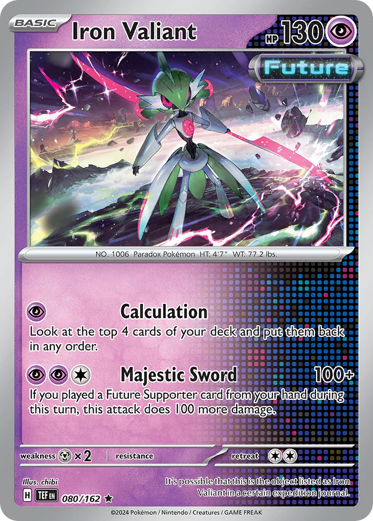 Iron Valiant (80/162) - [Holo Foil] Temporal Forces (TEF)