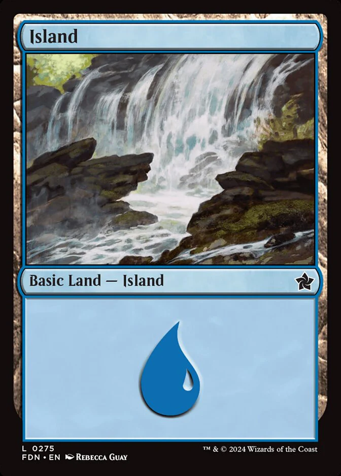 Island (275) - [Foil] Foundations (FDN)