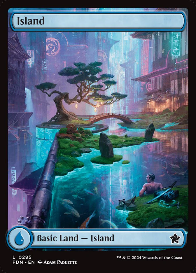 Island (285) - [Full Art] Foundations (FDN)