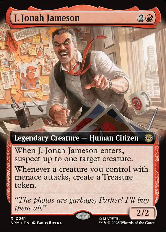 J. Jonah Jameson (261) - [Foil, Extended Art] Marvel's Spider-Man (SPM)