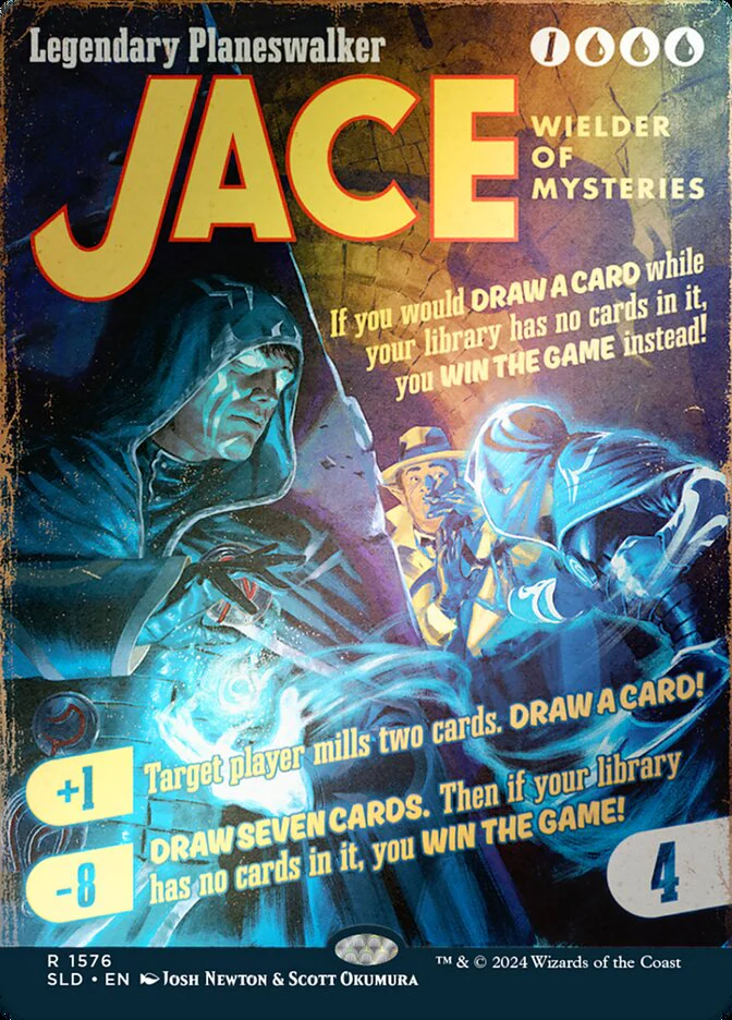 Jace, Wielder of Mysteries (1576‚òÖ) - [Foil, Borderless] Secret Lair Drop (SLD)