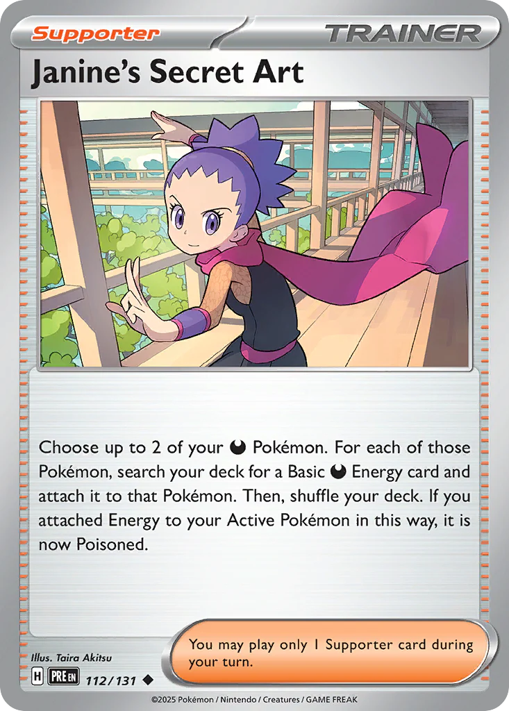 Janine's Secret Art (112/131) - [Reverse Holo] Prismatic Evolutions (PRE)