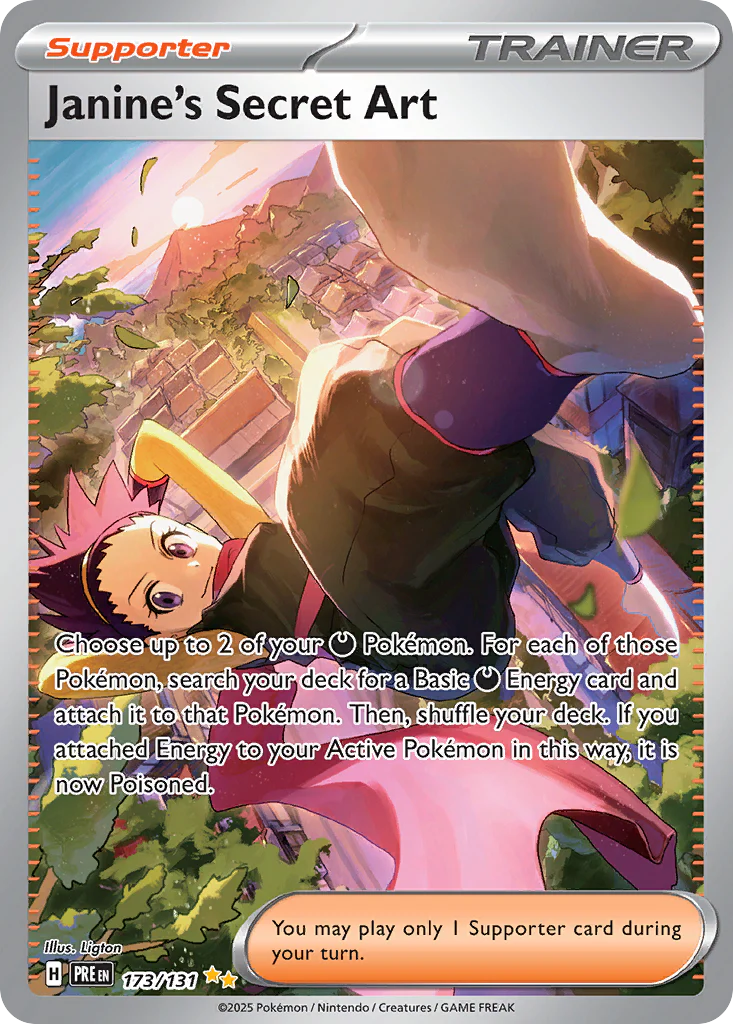 Janine's Secret Art (173/131) - [Special Illustration Rare] Prismatic Evolutions (PRE)