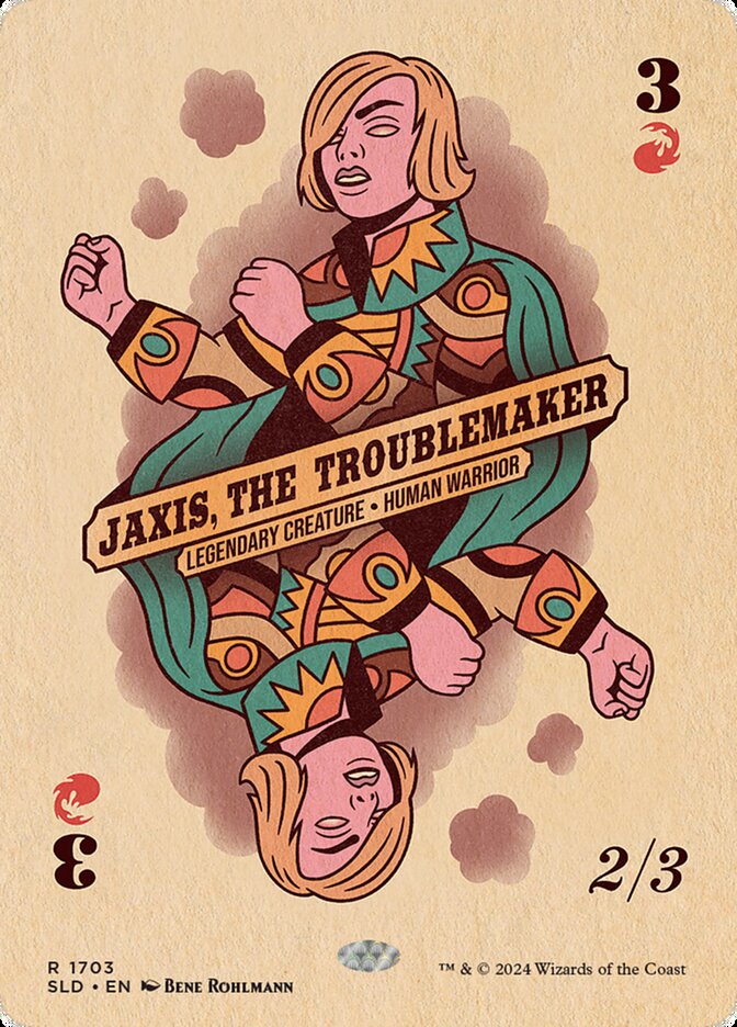 Jaxis, the Troublemaker (1703) - [Foil, Borderless] Secret Lair Drop (SLD)