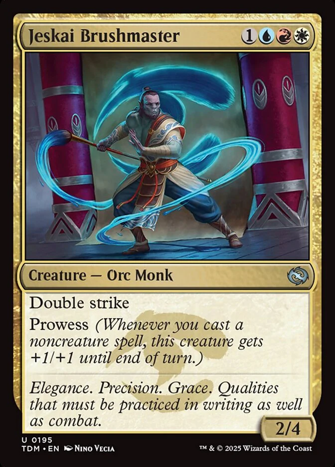 Jeskai Brushmaster (195) - [Foil] Tarkir: Dragonstorm (TDM)