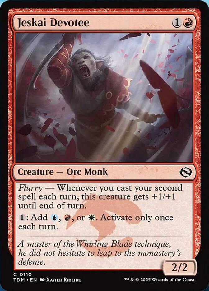 Jeskai Devotee (110) - [Foil] Tarkir: Dragonstorm (TDM)