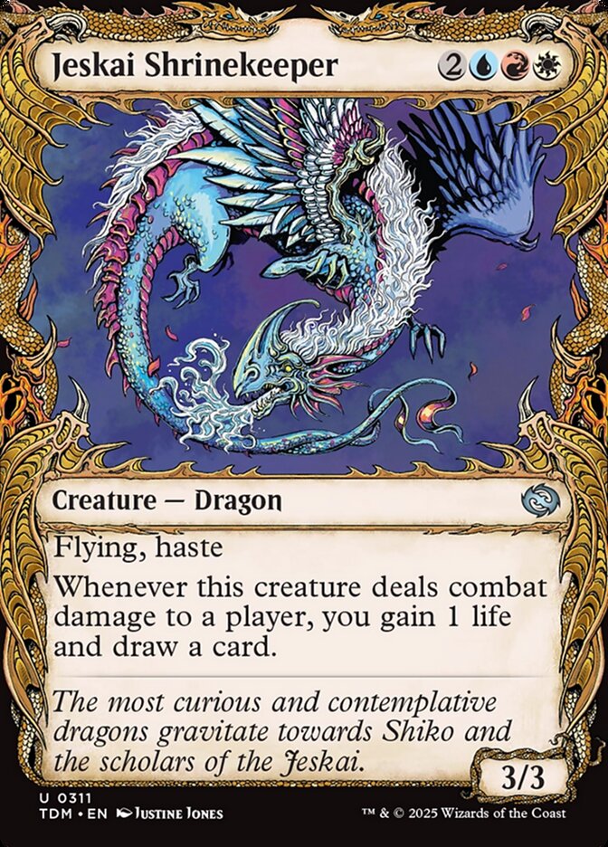 Jeskai Shrinekeeper (311) - [Foil, Showcase] Tarkir: Dragonstorm (TDM)