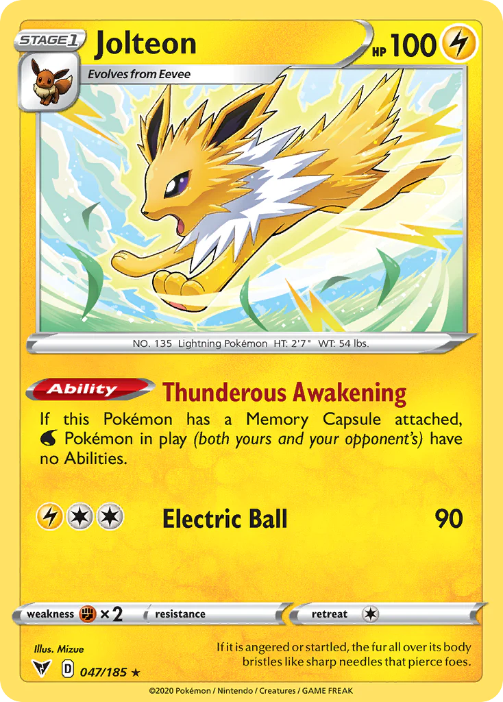 Jolteon (47/185) - [Reverse Holo] Vivid Voltage (VIV)