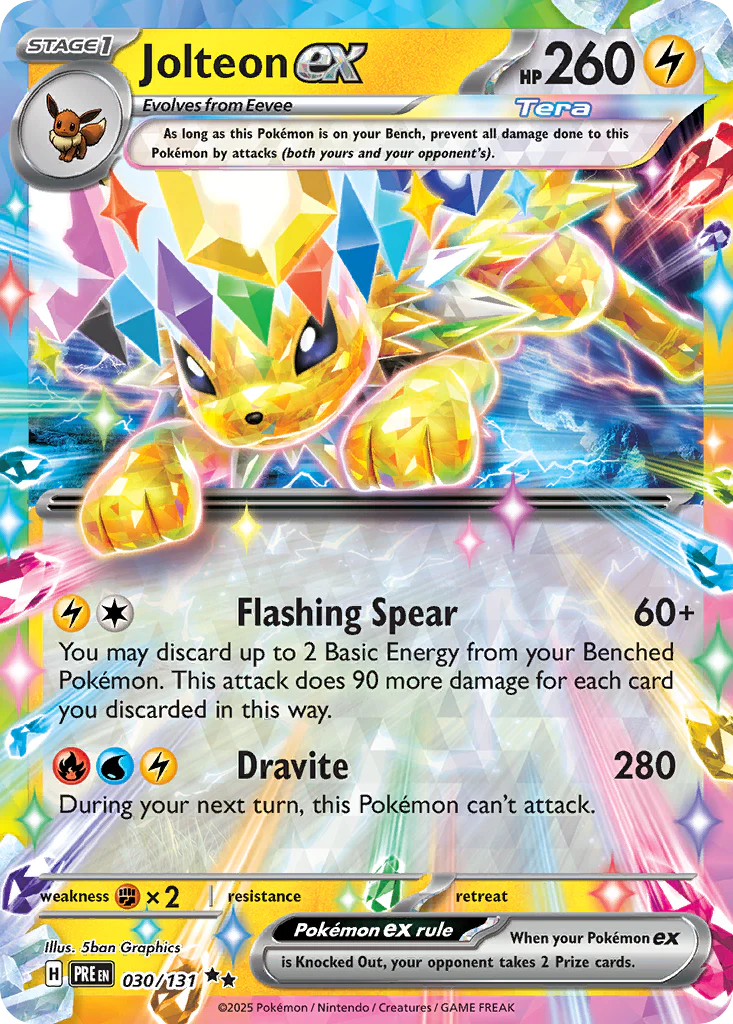 Jolteon ex (30/131) - [Reverse Holo] Prismatic Evolutions (PRE)