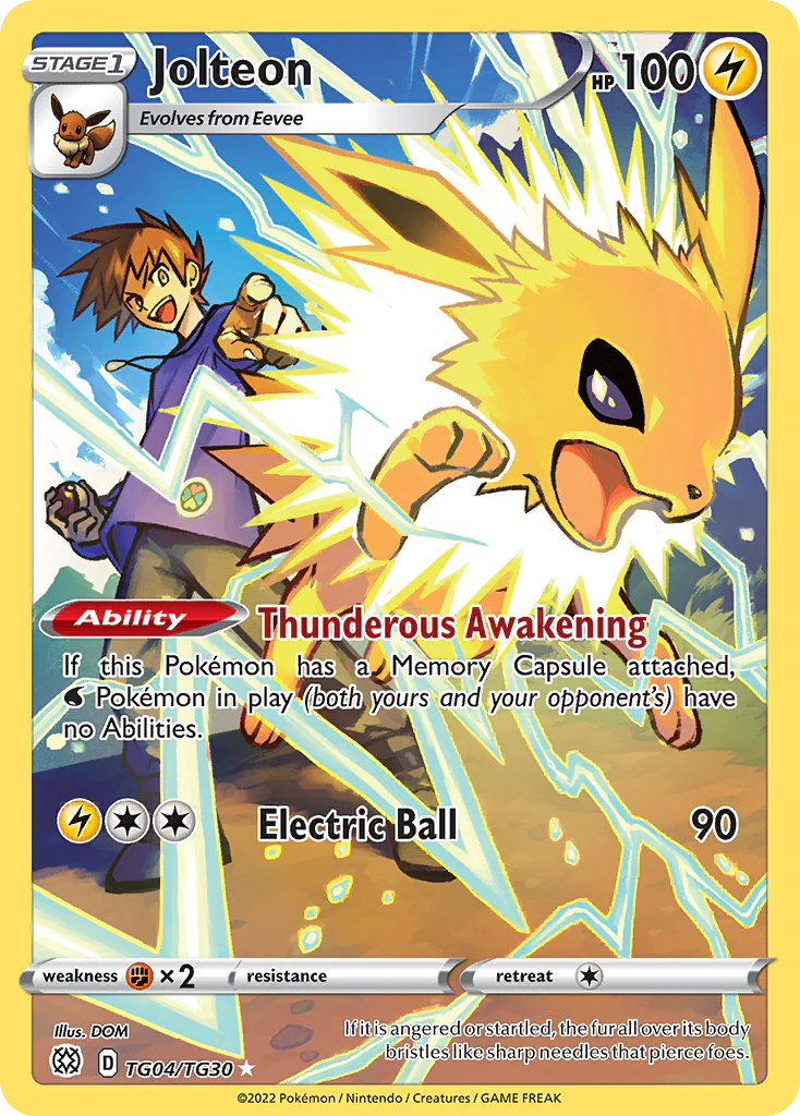 Jolteon (TG04/30) - [Gallery Holo] Brilliant Stars Trainer Gallery (BRSTG)