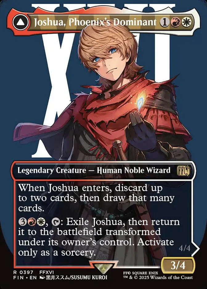 Joshua, Phoenix's Dominant // Phoenix, Warden of Fire (397) - [Borderless] Final Fantasy (FIN)