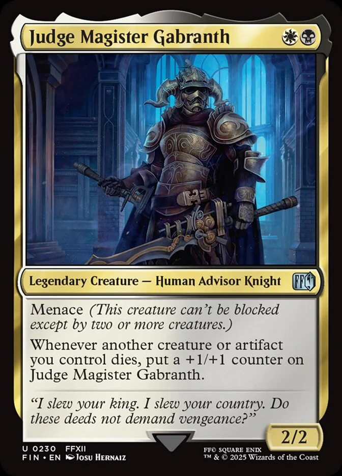 Judge Magister Gabranth (230) - Final Fantasy (FIN)