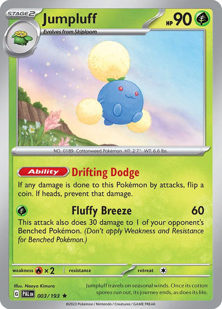 Jumpluff (3/193) - [Reverse Holo] Paldea Evolved (PAL)