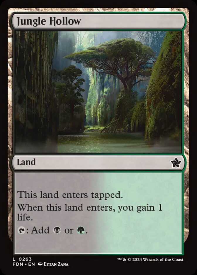 Jungle Hollow - [Foil] Foundations (FDN)