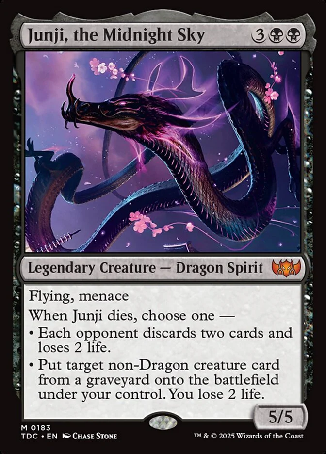 Junji, the Midnight Sky - Tarkir: Dragonstorm Commander (TDC)