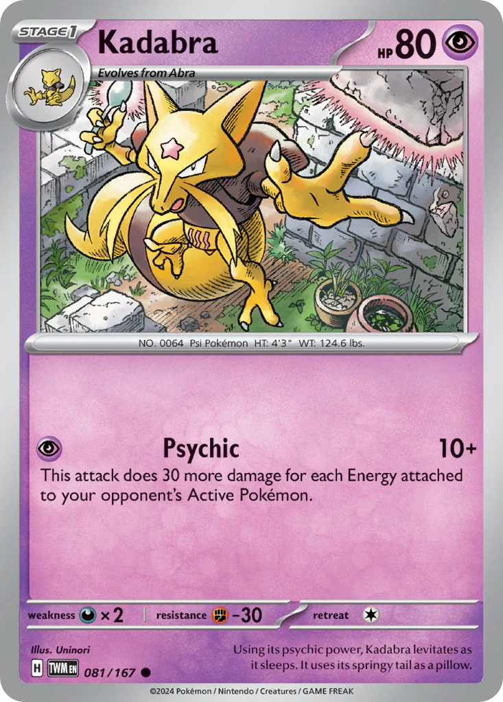 Kadabra (81/167) - [Reverse Holo] Twilight Masquerade (TWM)