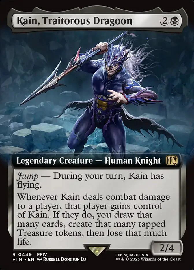 Kain, Traitorous Dragoon (449) - [Foil, Extended Art] Final Fantasy (FIN)